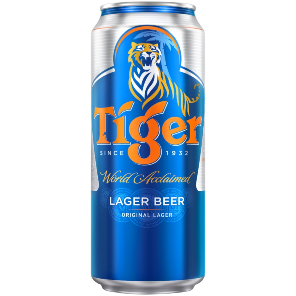 Пиво Tiger Lager 0,49 л. in can 
