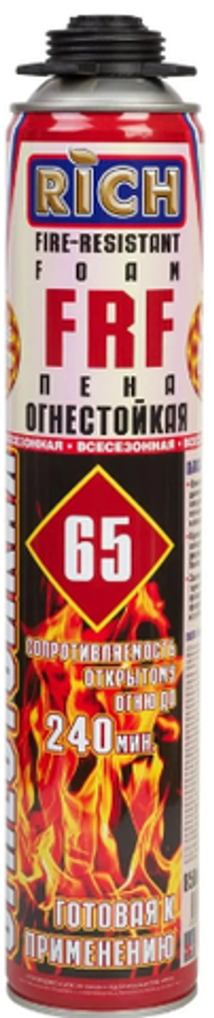 Пена монтажная "RICH" PRO 850 мл.ОГНЕСТОЙКАЯ (12шт.)