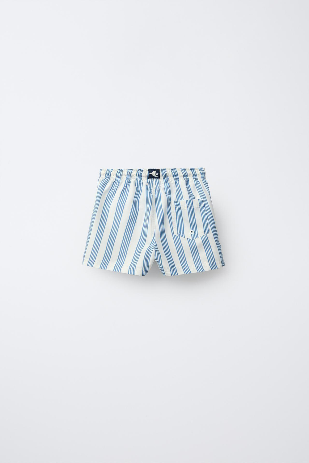 ZARA ПЛАВКИ В ПОЛОСКУ, ЭКРЮ