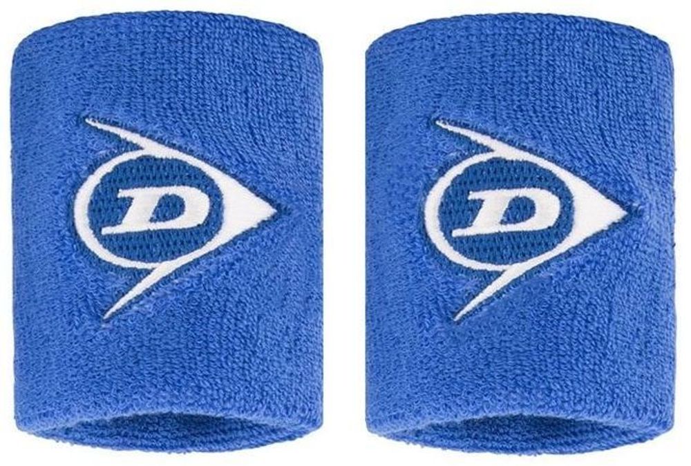 Напульсник теннисный Dunlop Tac Wristbands Short 2P - royal blue