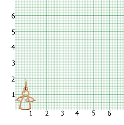 АРГО Подвеска "Ангел" из серебра 925 пробы, позолоченная женская/детская с фианитом