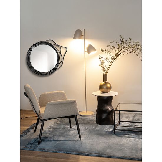 Лаунж-кресло hilde, букле, серо-бежевое