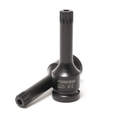 Головка-бита SPLINE глубокая ударная1/2'', M5 с отверстием Forsage F-24807805T