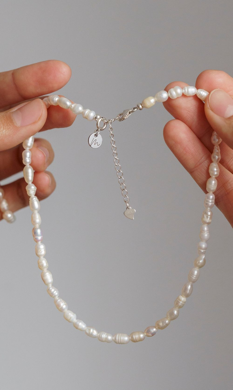 Чокер "Memo about Moon" из жемчуга формы рис 33-38 см