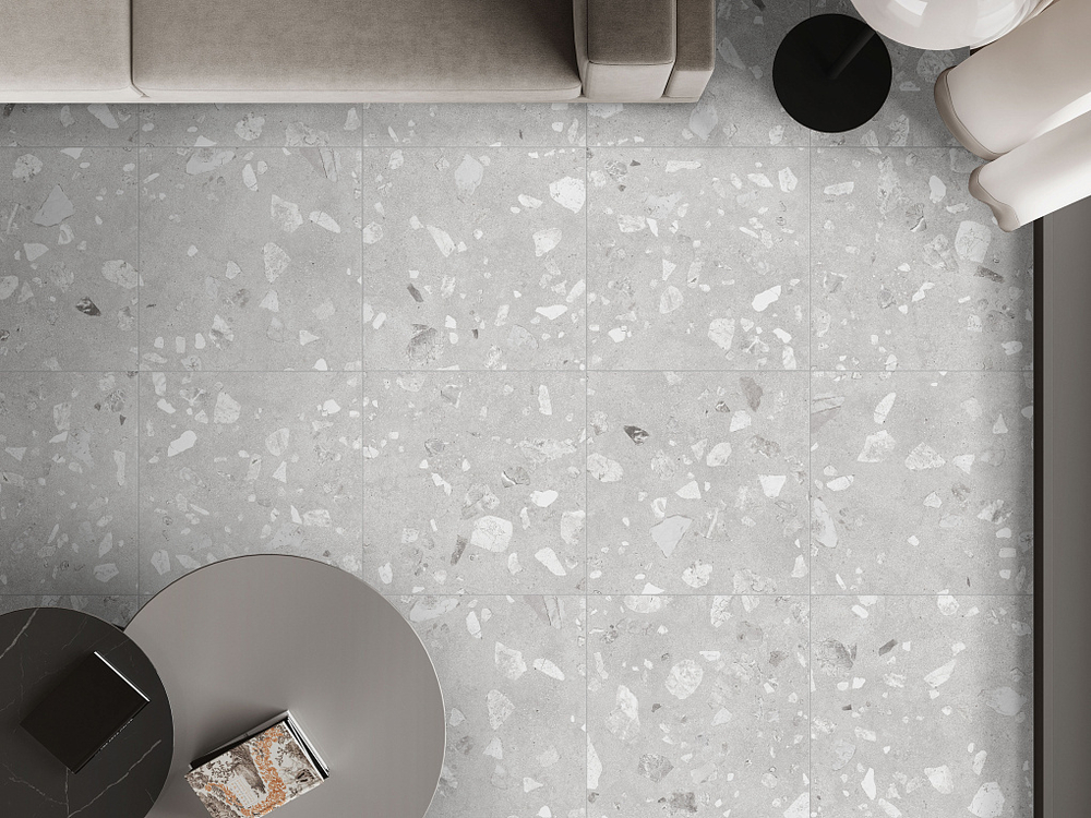 Terrazzo grey PG 01 450х450 (1-й сорт)
