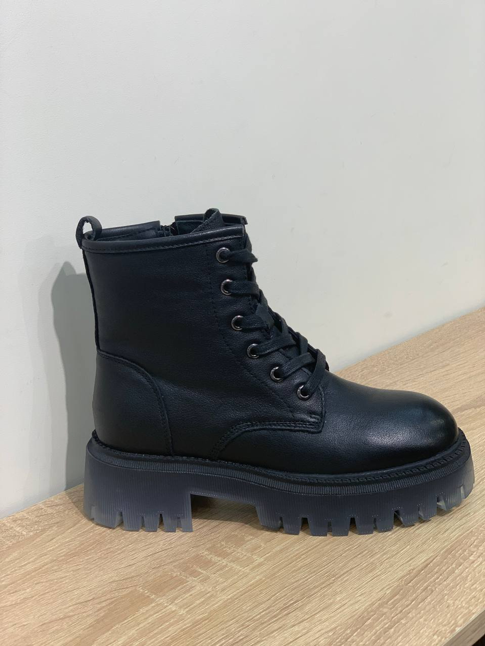 Ботинки из натуральной кожи/натуральный мех