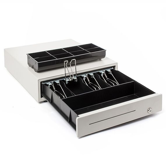 Денежный ящик POScenter 13K 350x405x90 распайка для "ШТРИХ-М" светлый