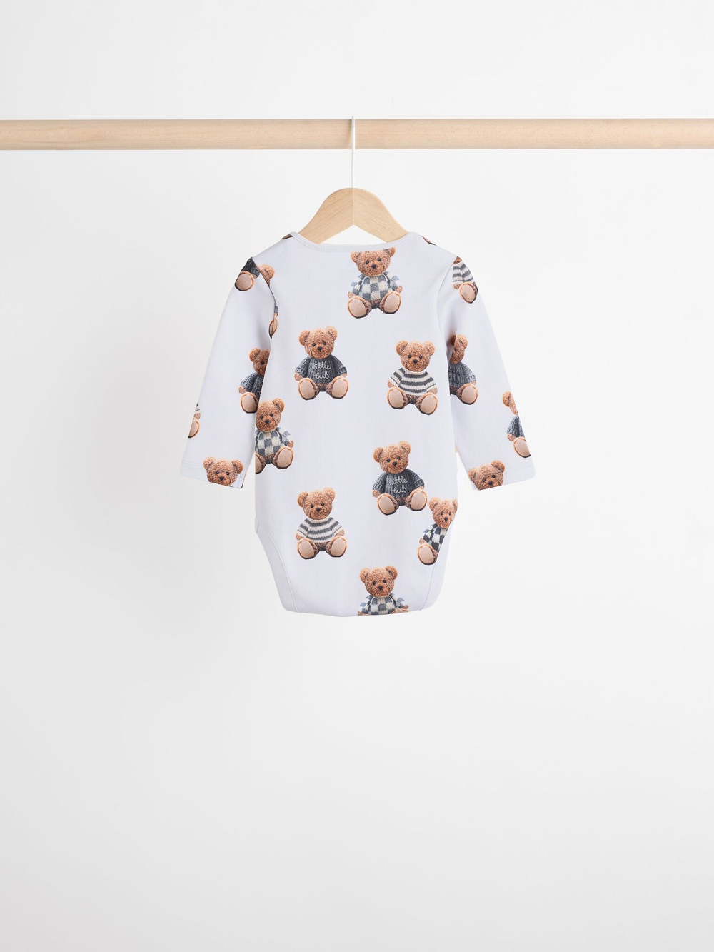 Боди с длинным рукавом для малышей Next B23-062, 3 шт., Серый, Голубой