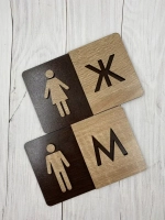 Табличка Туалет