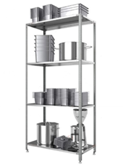 Стеллаж производственный Эконом, 800х600х1800 мм, нагрузка на полку 100 кг