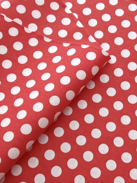 Ткань бязь плательная, рис. "Горох 18 мм", ширина 150 см, арт. 18.5