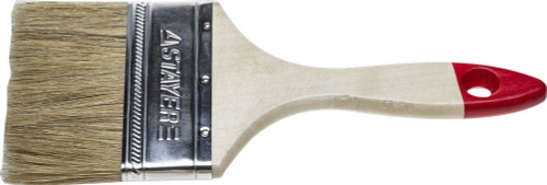Кисть плоская STAYER ″UNIVERSAL-STANDARD″, светлая натуральная щетина, деревянная ручка, 100мм