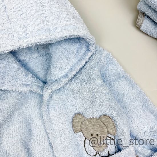 Банный комплект "Слоник" голубой