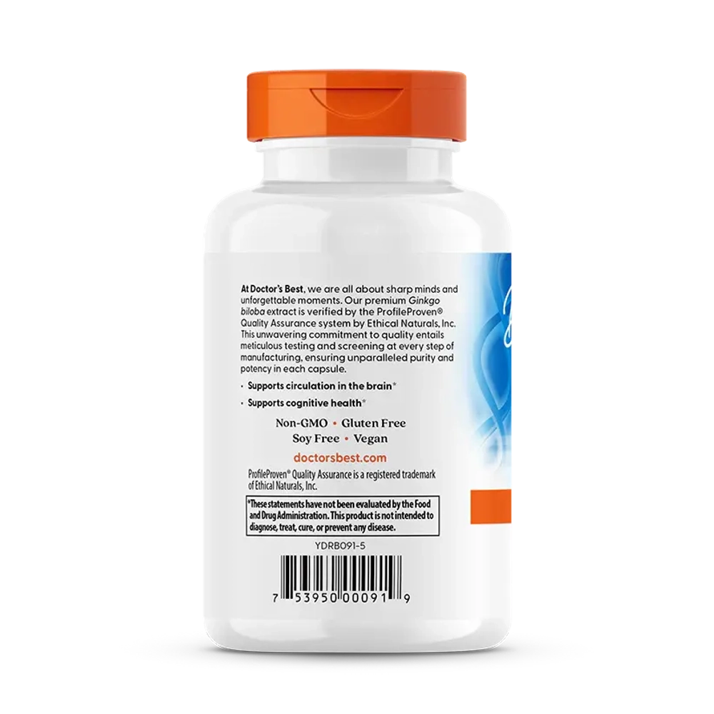 Best Extra Strength Ginkgo 120 мг 120 капсул Doctors Best