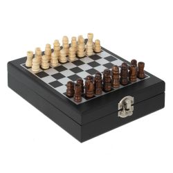 GAEM Шахматы и набор сомелье, 4 предм (штопор, пробка, кольцо, дозатор), L14,5 W17,5 H4,5 см