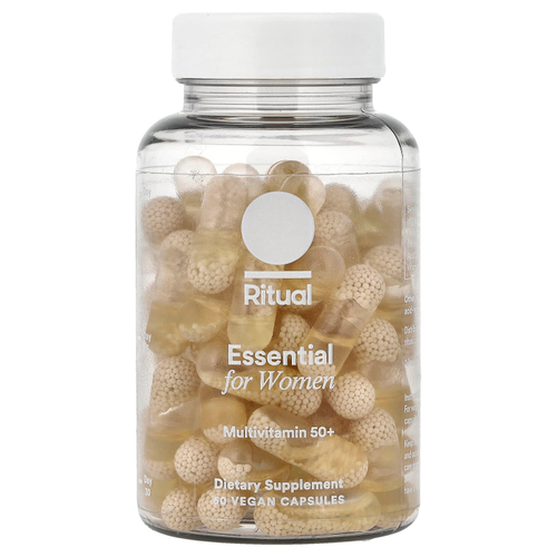Ritual, Essential for Women, мультивитамины для женщин старше 50 лет, с мятным вкусом, 60 веганских капсул