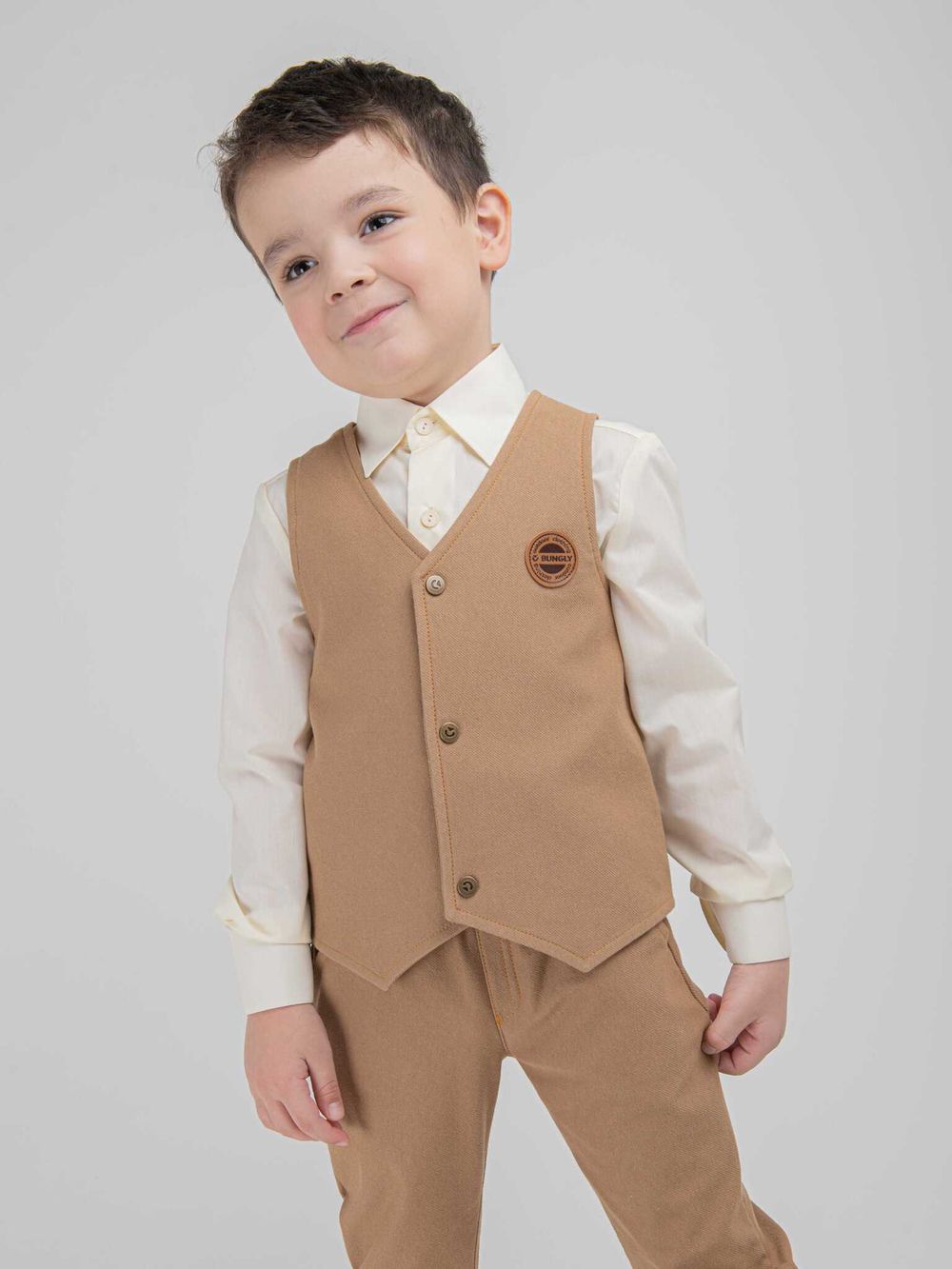 Жилет из джинскота "Миндаль"