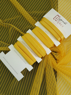 Сетка эластичная манго в полоску метражом