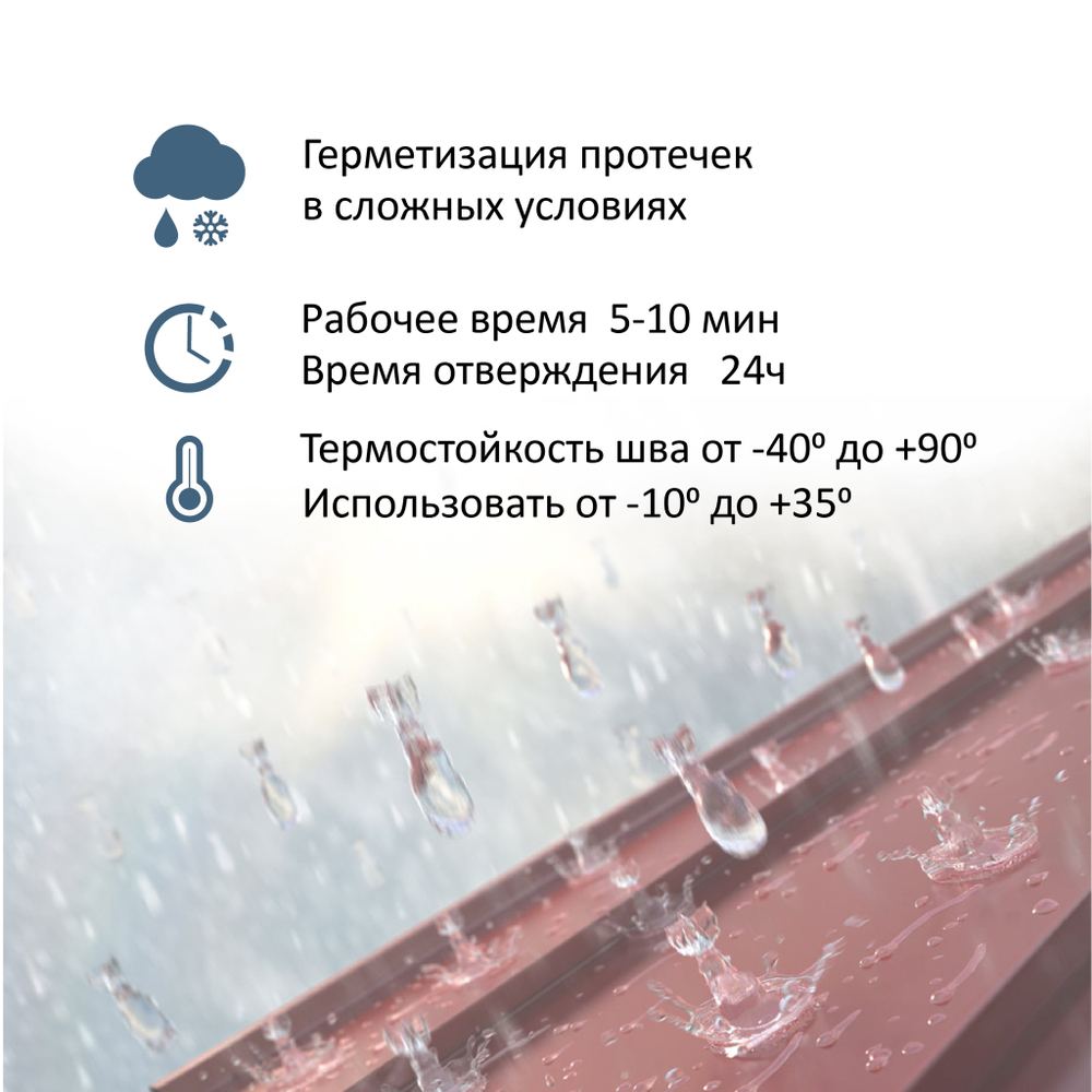 Герметик TYTAN Professional специализированный для кровли, бесцветный, 310 ml