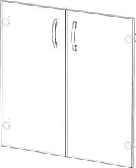 Двери низкие из ЛДСП