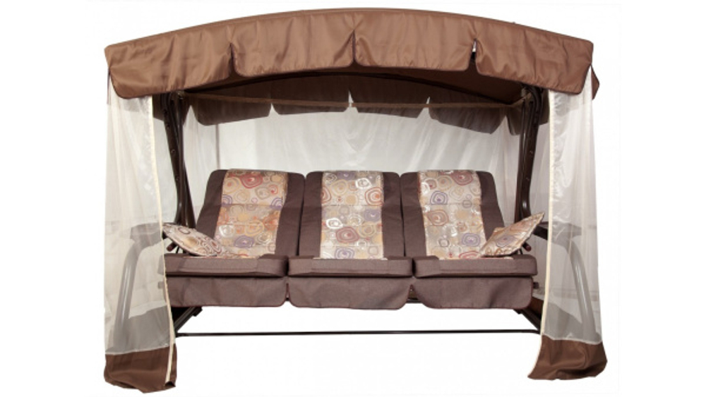 Качели садовые 3-х местные Палермо Премиум меб.ткань арт.с591