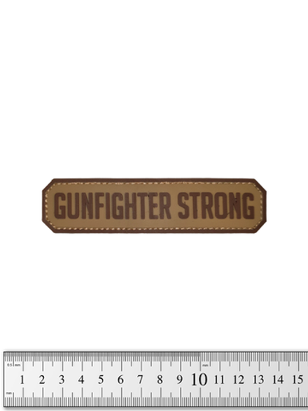 Шеврон Gunfighter Strong лента PVC. Койот