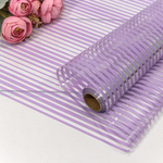 Пленка В рулоне 10 м х 58 см "Полоска" (Фиолетовый)