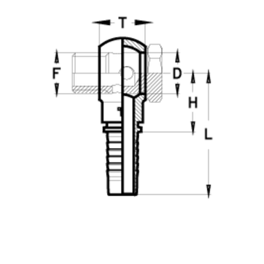 Фитинг DN 08 BANJO 12x1.5 TIEFFE