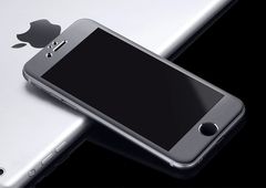 Защитное стекло на весь экран Style c алюминиевой рамкой для iPhone 6 Plus, 6s Plus (Черное)