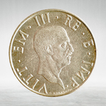 Italy 2 Lire 1940 R "Eagle and Fasces – Victor Emmanuel III", AU
