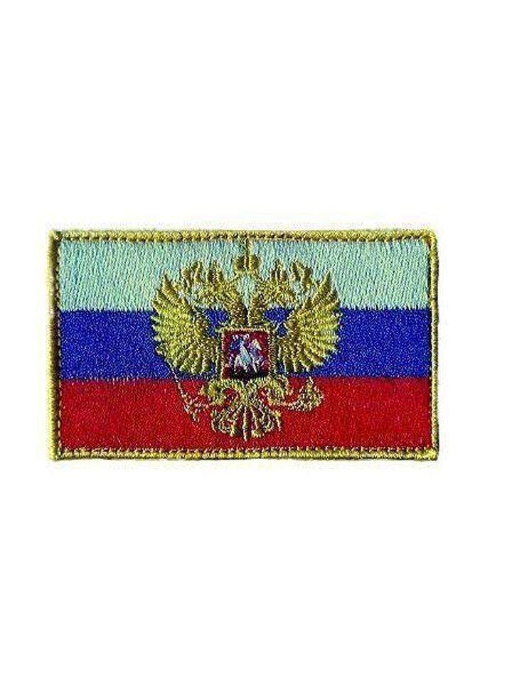 Патч Флаг РФ с орлом