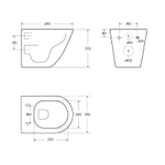 Унитаз BelBagno Sfera-R BB046CHR/BB105SC подвесной с сиденьем Микролифт