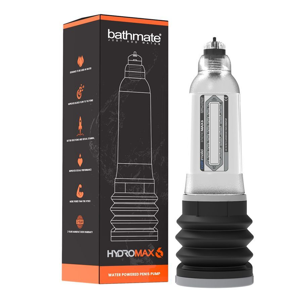 Прозрачная гидропомпа Bathmate HydroMAX6 (Цвет: прозрачный)