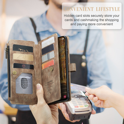 Многофункциональный чехол-кошелек CaseMe 3 in 1 Matte Wallet для Samsung Galaxy S25 Edge