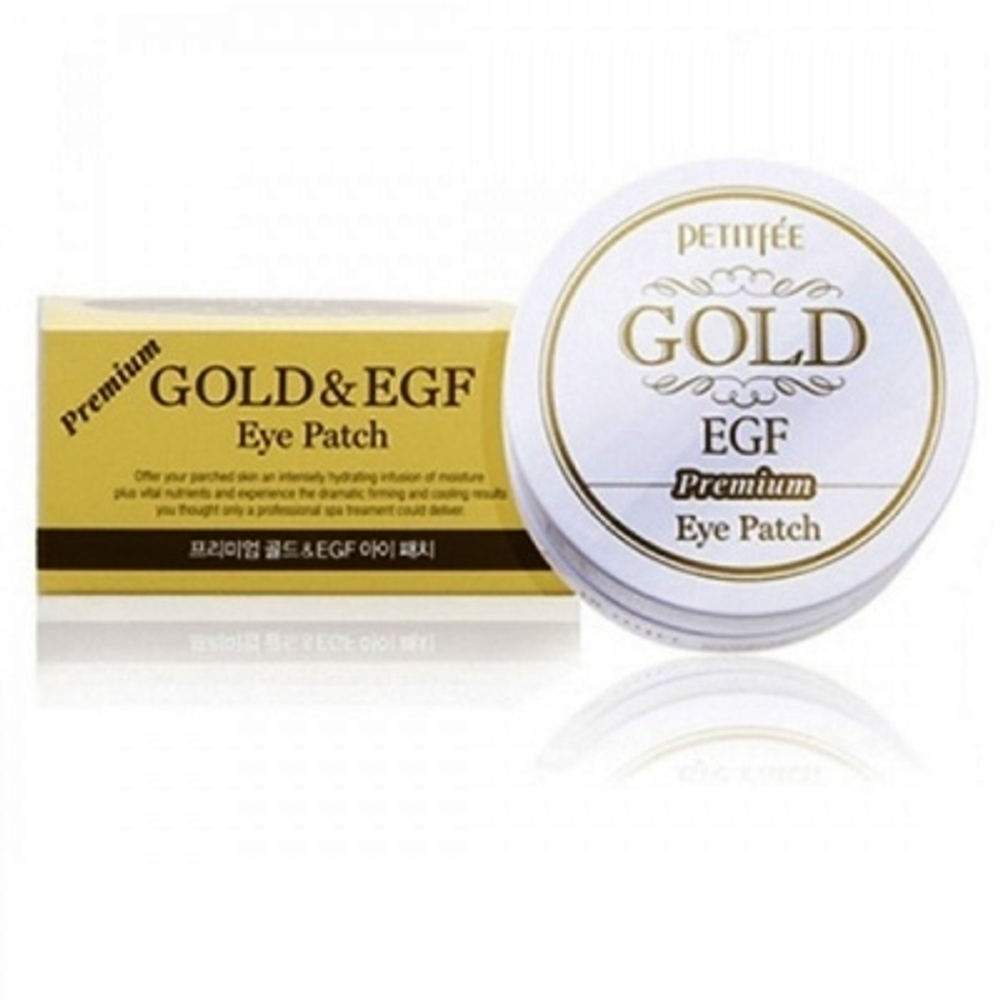 Petitfee Premium Gold & EGF Eye Patch патчи под глаза с частичками золота и фактором EGF против морщин