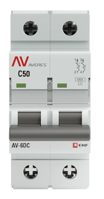 Автоматический выключатель  EKF mcb6-DC-2-50C-av