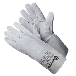 Краги Gward Extra, из спилка, серого цвета, без подкладки