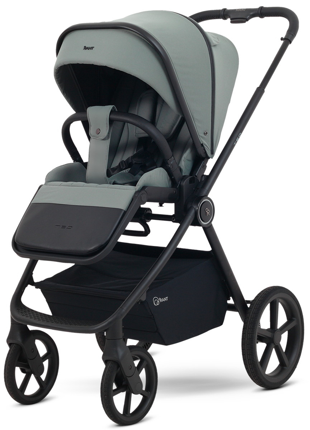 Детская коляска Rant Teo Soft 3 в 1 с автокреслом Aster Zero Olive Olive