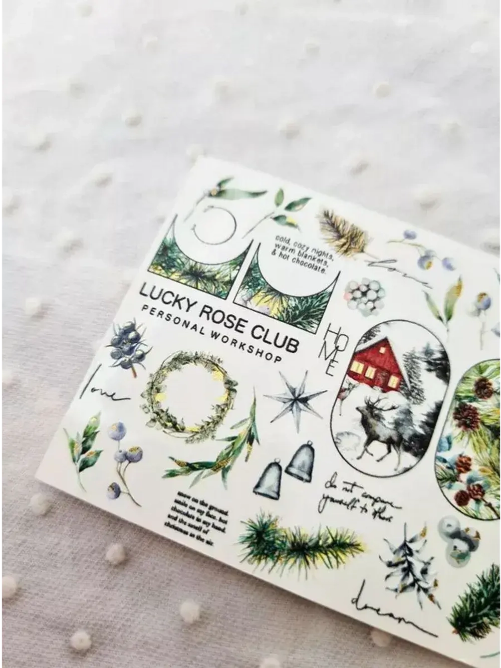 Lucky Rose Слайдеры наклейки для ногтей Foil 163