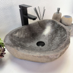 Раковина из речного камня RS-63566 (48*37*15) 0122