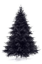 Искусственная елка «Престиж в черном» (литая хвоя) от 1,2 м до 3 м
