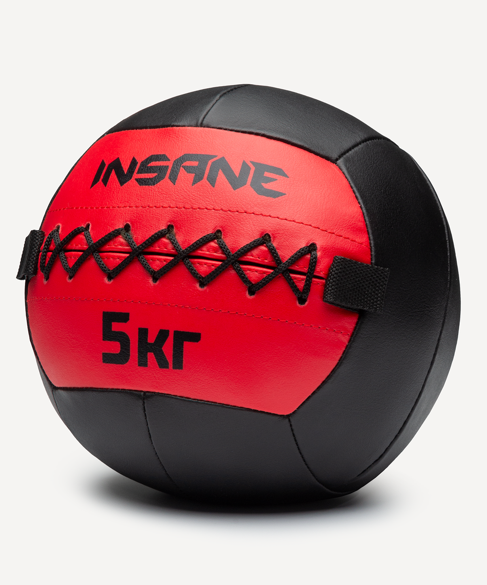 Медбол INSANE IN24-WB100, 5 кг, красный