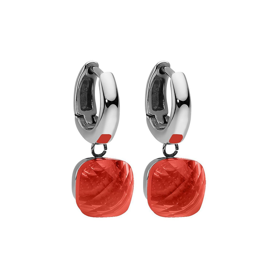 Серьги Qudo Firenze light siam 300291 R/S