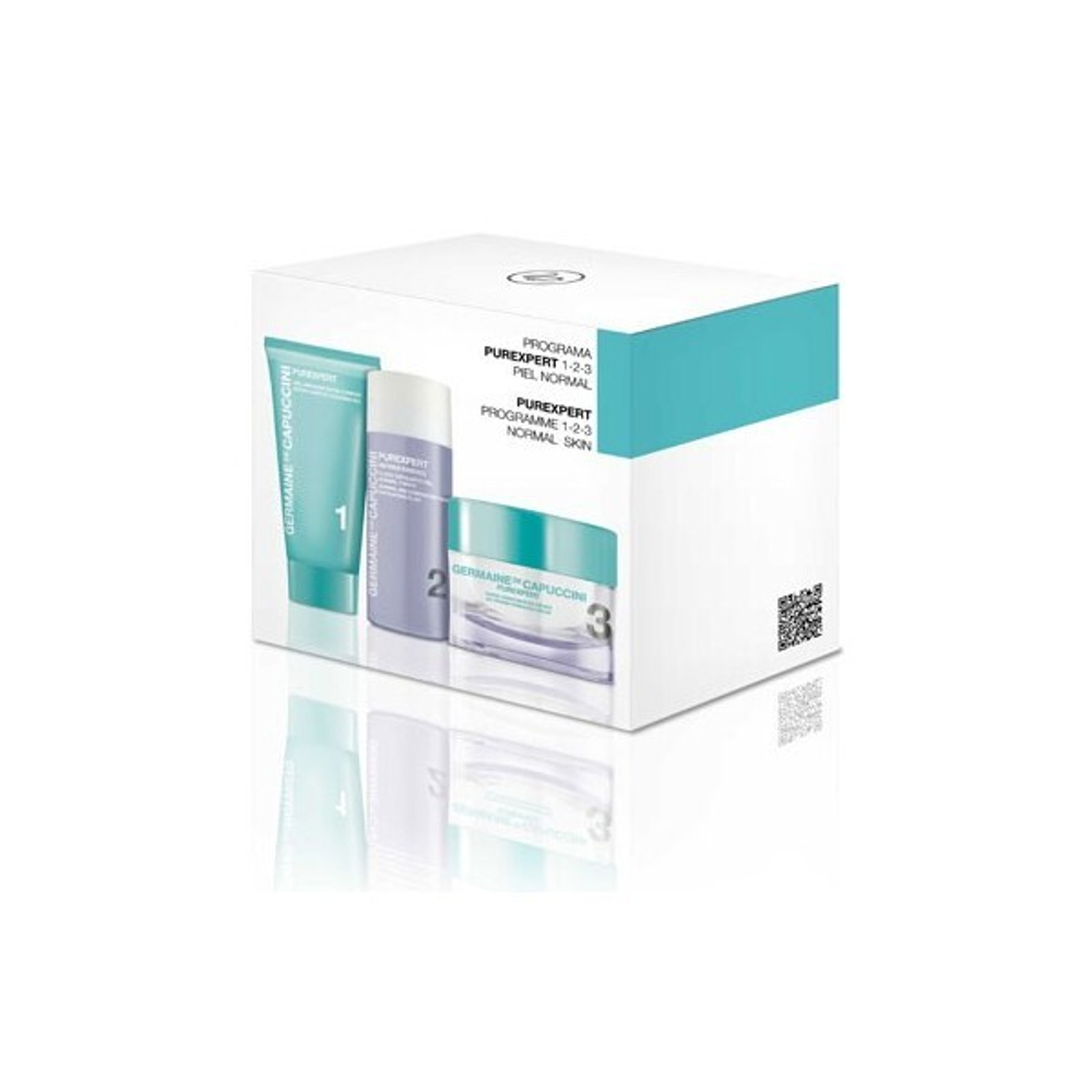 GERMAINE DE CAPUCCINI PUREXPERT SET 1-2-3 NORMAL AND COMBINATION SKIN