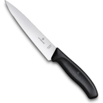 Нож разделочный, лезвие 15 см, черный в блистере, Victorinox
