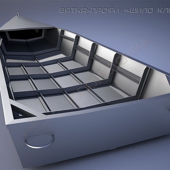 Алюминиевая лодка WYATBOAT Вятка (шило)