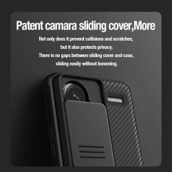 Чехол усиленный с защитной шторкой для камеры от Nillkin на Xiaomi Redmi Note 13 Pro+, серия CamShield Pro Case