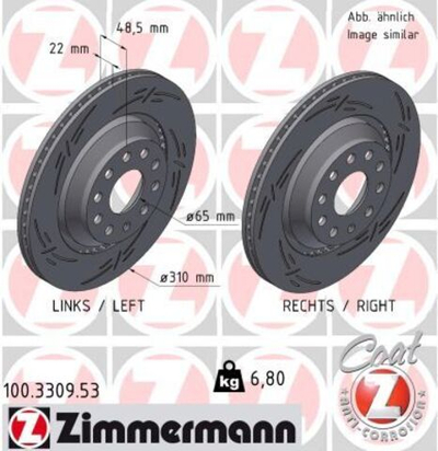 ZIMMERMANN - 100330953-ZIM - Brake Disc