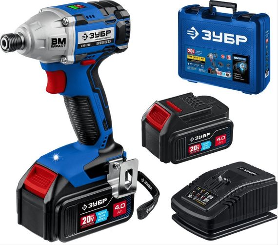 Аккумуляторный винтоверт ЗУБР Профессионал GVB-250-42 ударный