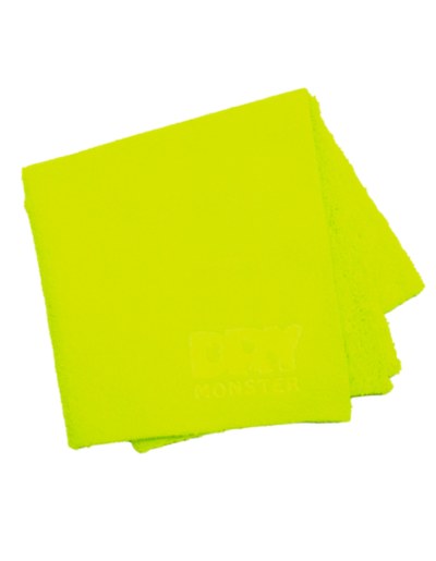 Dry Monster PREMIUM Зеленая супер мягкая микрофибра ультразвук. обрезка 40х40см 420гр/м